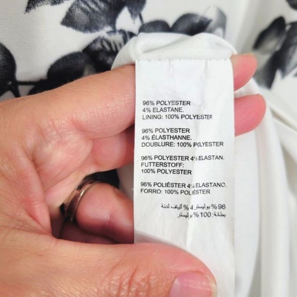 Stork & Babe Rose Floral Sheath Dress Short Sleeve Scoop Maternity Stretch XXS - Picture 9 of 9